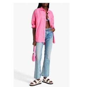 FRAME Low Rise Low Boot Jeans in Indigo Summit.